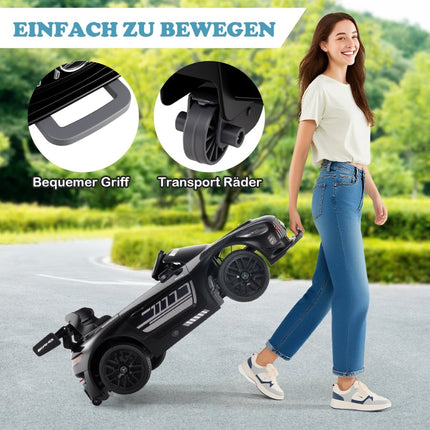 Kids Ride-On Car, Mercedes-AMG GT3, Remote Control, Black