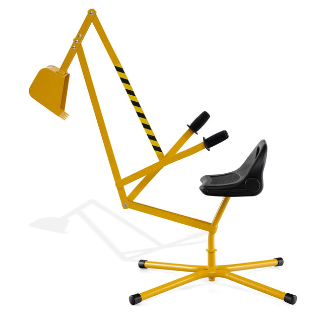 Kids' Ride-On Excavator with 360 Rotating Seat, Metal