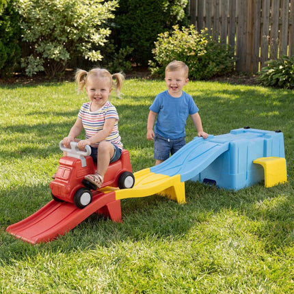 Kids Ride-On Toy with Storage & Race Tracks, Ages 3+