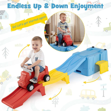 Kids Ride-On Toy with Storage & Race Tracks, Ages 3+
