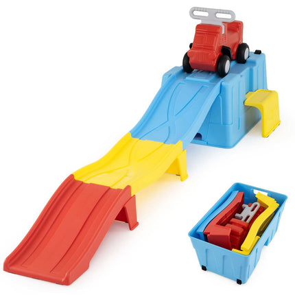 Kids Ride-On Toy with Storage & Race Tracks, Ages 3+