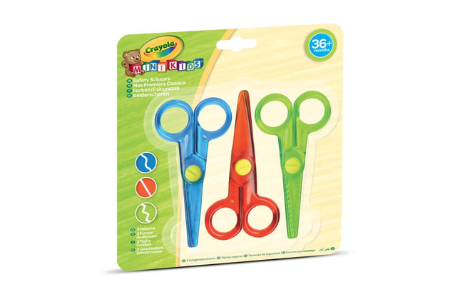Kids' Scissors Set, 3 Pieces, Safe for Children