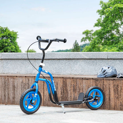 Kids Scooter, Adjustable Handlebar, Large Wheels, Blue