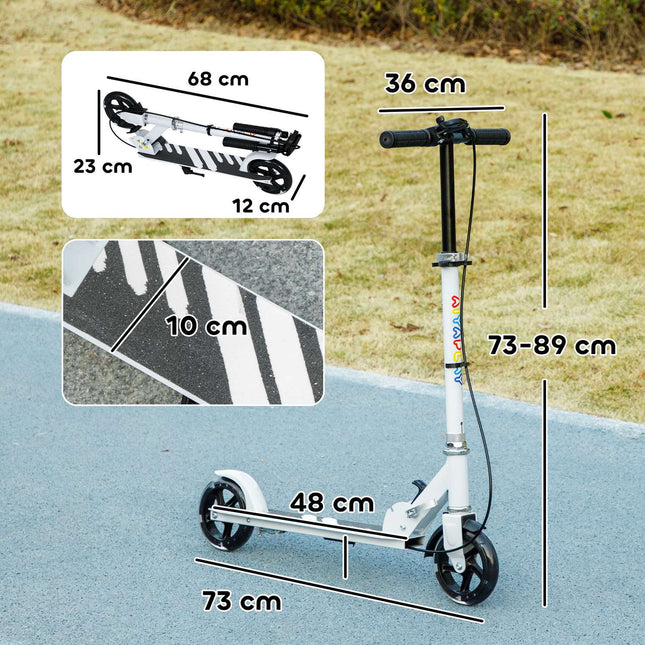 Kids Scooter with Adjustable Handle, 3-8 Years, 50kg Capacity