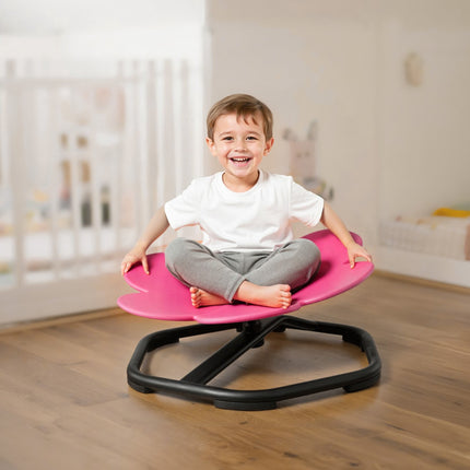 Kids Sensory Swivel Chair, Flower Shape, 220 lb Capacity