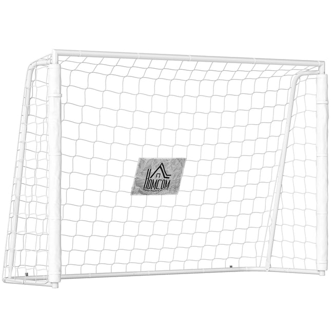 Kindervoetbaldoel, schokabsorberend, 186x123cm, wit