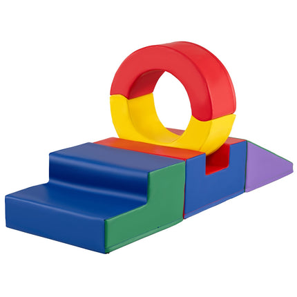 Kids Soft Climbing & Crawling Playset, 5-Piece, Multicolor