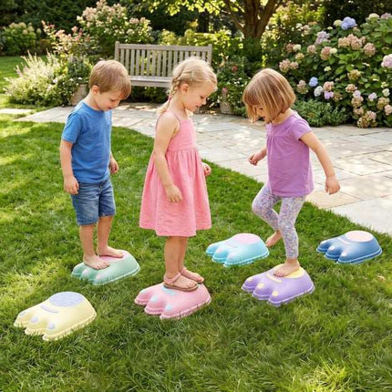 Kids Stepping Stones, Monster Theme, Anti-Slip, 6 Pieces