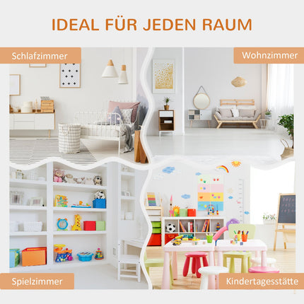 Kids Storage Shelf and Bench with Cushion, 103 x 30 x 62 cm