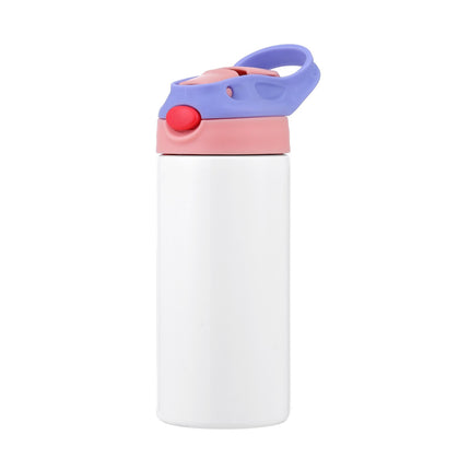 Kids Sublimation Tumblers, 12-Pack 12 Oz, Lids, Straws