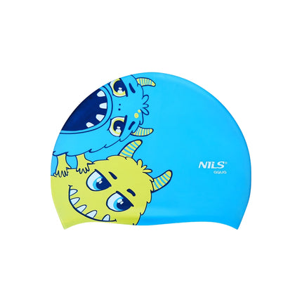 Kids Swimming Cap, Blue – Comfortable, Durable Silicone
