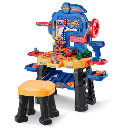 Kids Tool Workbench Set, 181-Piece, Electric Drill, 3+