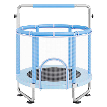 Kids Trampoline 55-Inch, Safety Net, Basketball Hoop