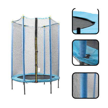 Kids Trampoline with Safety Net, 140 cm Diameter