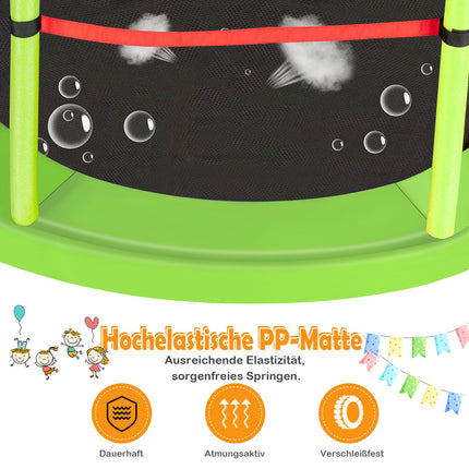 Kids Trampoline with Safety Net, 165cm, 135kg Capacity