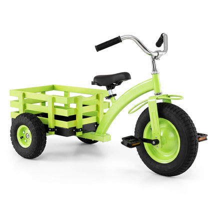 Kids Tricycle with 15" Rubber Tires, Adjustable Seat