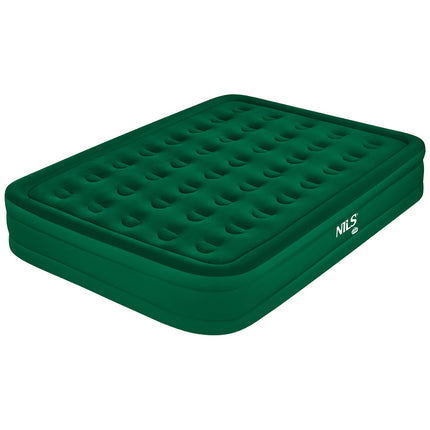 King Size Double Mattress with Electric Pump, Green