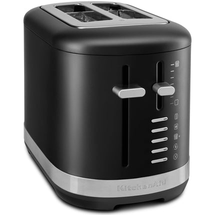 KitchenAid 2-Slice Toaster with Extra-Wide Slots, Matte Black, All-Metal