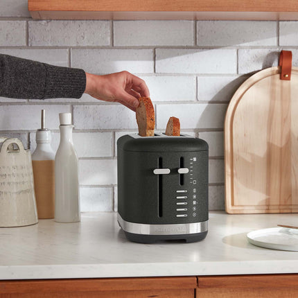 KitchenAid 2-Slice Toaster with Manual Lift Lever, Cast Iron Black, All-Metal
