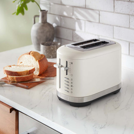 KitchenAid All-Metal 2-Slice Toaster with 7 Settings, Porcelain, Lift Lever