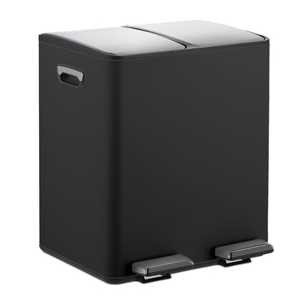 Kitchen Bin with Pedal, 2x15L Compartments
