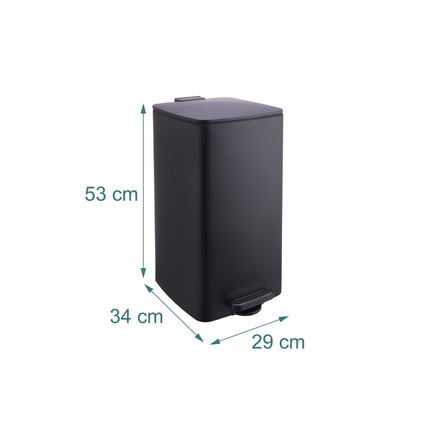 Kitchen Pedal Bin, 30L, Soft-Close Lid