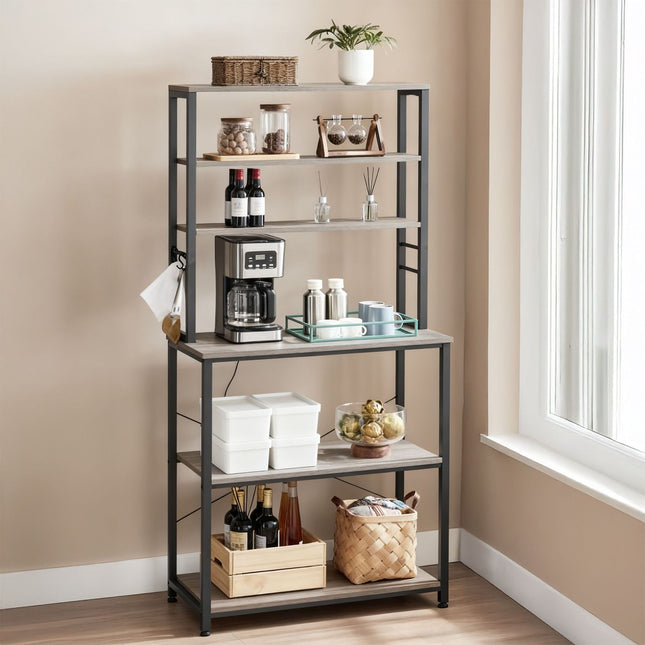 Kitchen Shelf with Worktop and Storage Space