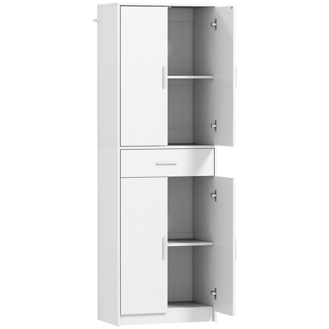 Kitchen cabinet, 3-level adjustable shelves, chipboard, MDF, plenty of storage space, white