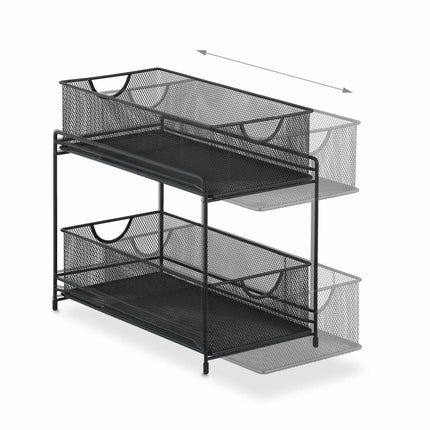 Kitchen organization with 2 pull-out baskets