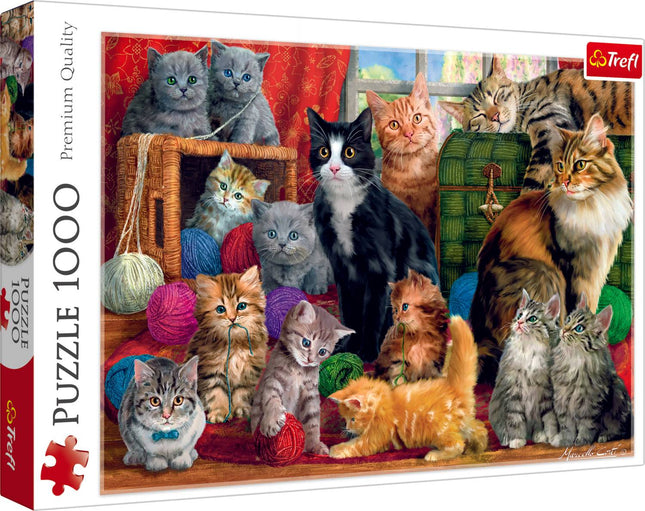 Kittens 1000-Piece Puzzle for Fun Family Entertainment