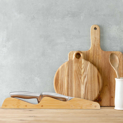 Knife block in bamboo for box