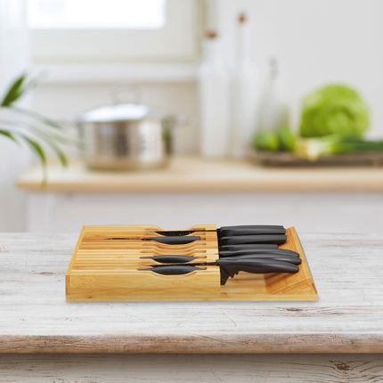 Knife rack in bamboo