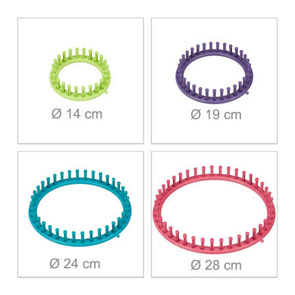 Knitting rings set of 6