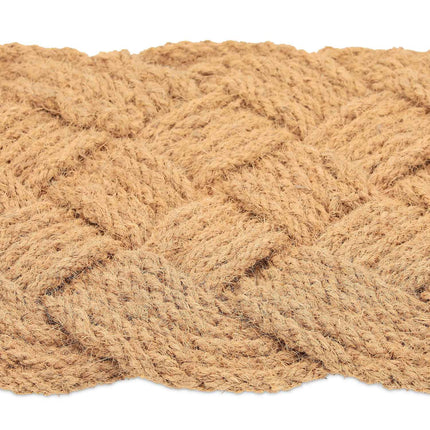 Knotted Natural Colour Coir Rug