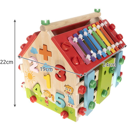 Kruzzel 22564 wooden educational house