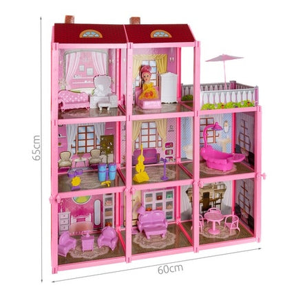 Kruzzel dollhouse 65 cm