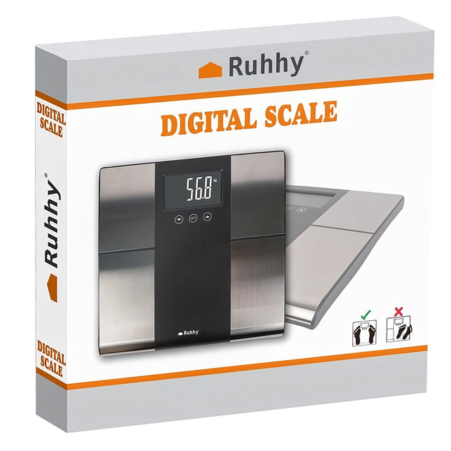 LCD Bathroom Scale - Analytical Ruhhy 24638