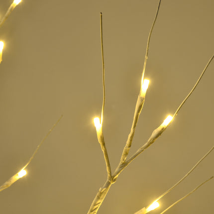LED Artificial Birch Tree, White Bark, 120 cm, Indoor/Outdoor
