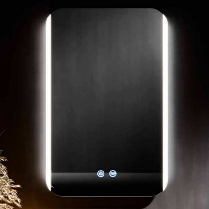 LED Bathroom Mirror, 70x50 cm, Dimmable with Anti-Fog Function