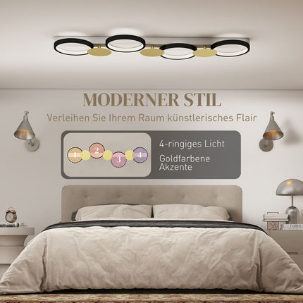 LED Ceiling Light 38W, 1500LM, 3000K-6500K, Remote Control