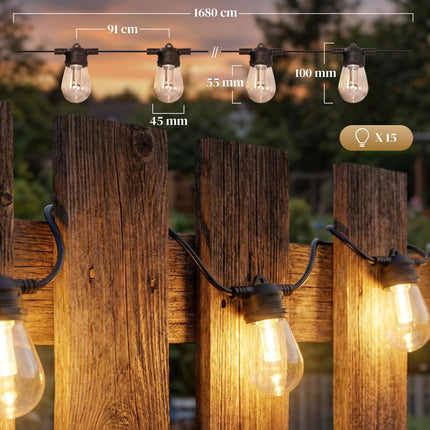 LED Curtain Lights, RGBW, 16.8m, Waterproof, Remote Control