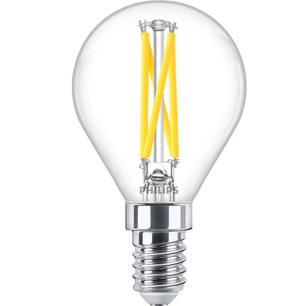LED E14 Globe 2.5W (25W) Clear Dim WarmGlow 340 lm