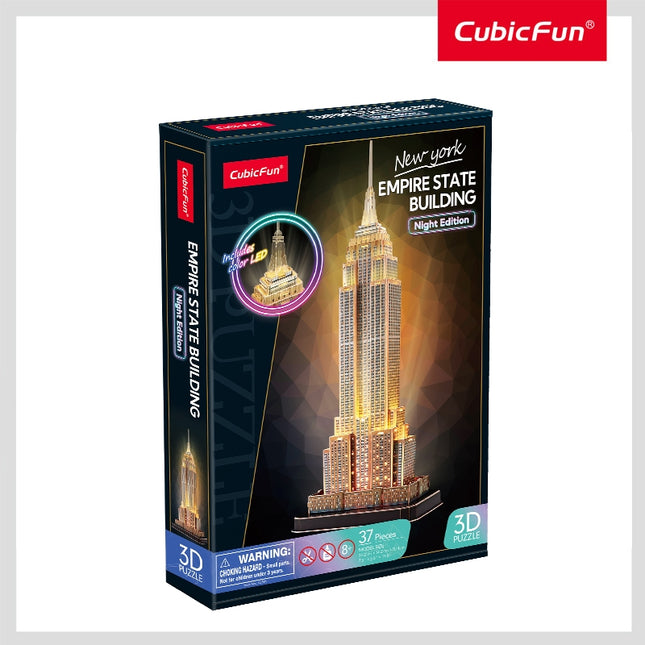 LED Empire State Building 3D Puzzle for Adults and Kids