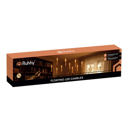 LED Hanging Candles, Set of 12, Remote Controlled