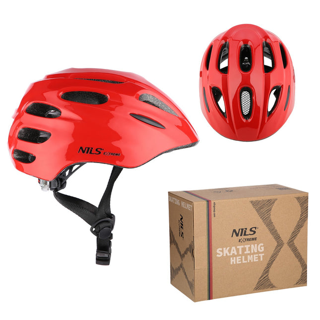 LED Helmet, Red, XS (49-55 cm)