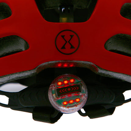 LED Helmet, Red, XXS (48-54 cm)