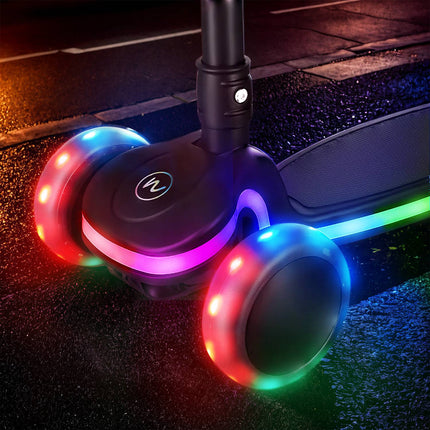 LED Junior Scooter, Adjustable Height, Lightweight