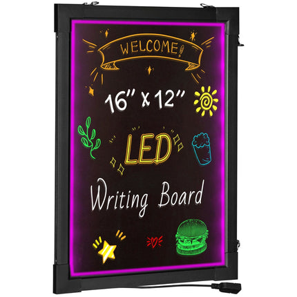 LED Message Board 40.6x30.5 cm, 16 Colors, Remote