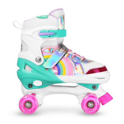 LED Roller Skates, Rainbow, Size L (39-41)