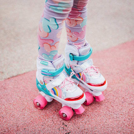 LED Roller Skates, Rainbow, Size L (39-41)